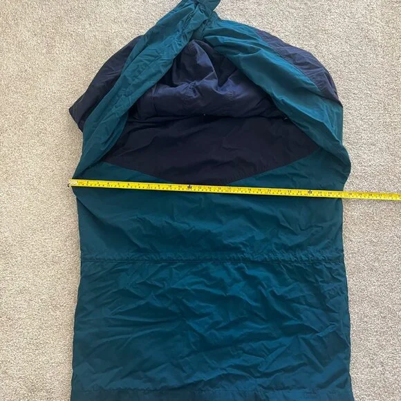 Lands End 90s Vintage Retro Utility Chore Barn Jacket Purple Teal Blue Large - Picture 6 of 8